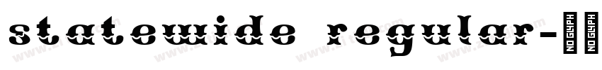 statewide regular字体转换